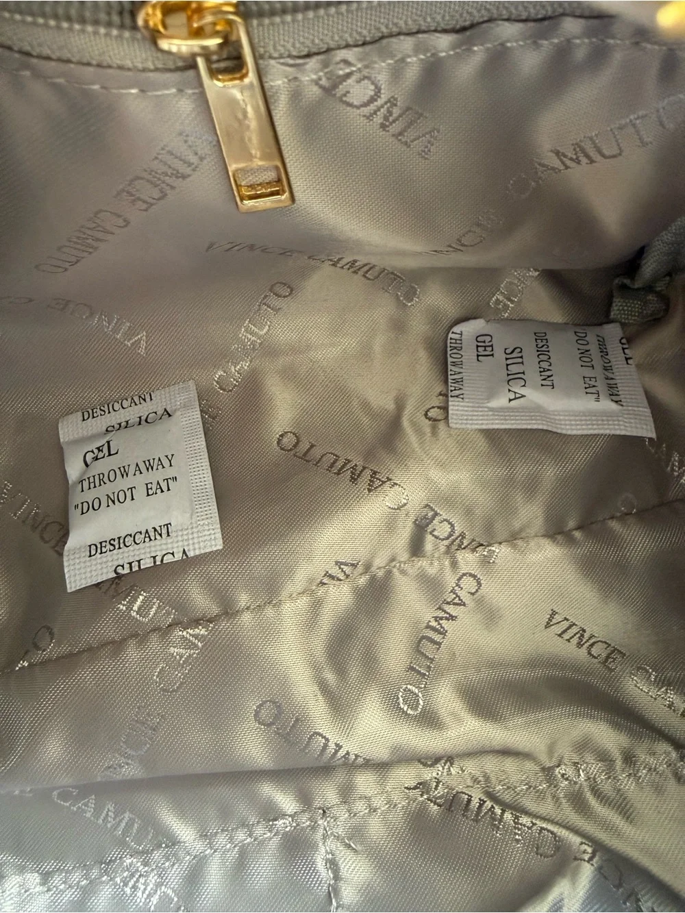 Vince Camuto tapestry cosmetic